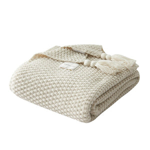 Soft Knitted Throw Blanket