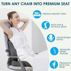 Lumbar Support Pillow for Office Chair Back Support 