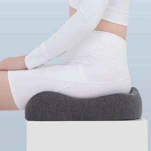 ElevateEase Memory Foam Seat Cushion & Lumbar Support Pillow Set w/ Me